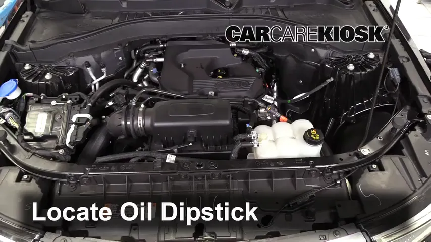 2020 Ford Explorer XLT 2.3L 4 Cyl. Turbo Oil Check Oil Level